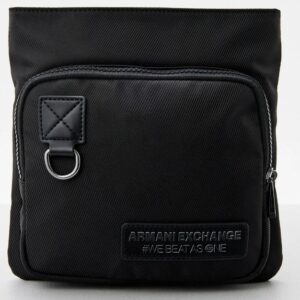 ARMANI EXCHANGE - Borsa a Tracolla Uomo in Pelle Sustainability Values Nero