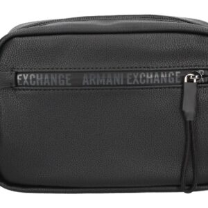 ARMANI EXCHANGE - Pochette Beauty Uomo con Fodera in Tessuto Nero
