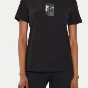 CALVIN KLEIN JEANS - T-Shirt Donna Diffused Nero