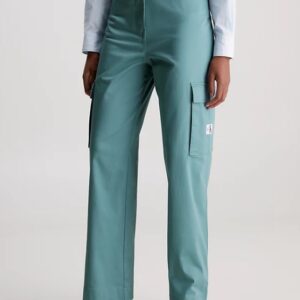 CALVIN KLEIN JEANS - Pantaloni Donna Cargo in Cotone Dritti Blu Goblin