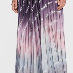 ARMANI EXCHANGE - Gonna Donna Plissettata Multicolore Plisse Password Print