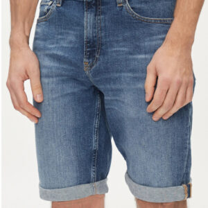 CALVIN KLEIN JEANS - Pantaloncini di Jeans Uomo Slim Fit Denim Medium