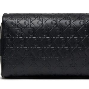 CALVIN KLEIN JEANS - Pochette Unisex Logo Print Washbag Nero