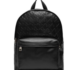 CALVIN KLEIN JEANS - Zaino Uomo Monogram Soft Campus Bp40 Aop Nero