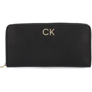 CALVIN KLEIN - Portafoglio Donna Re-Lock Z/A Wallet Lg Nero
