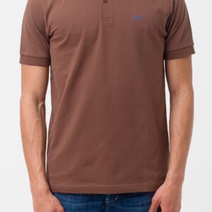 SUN68 - Polo Uomo Solid Regular S/S Marrone