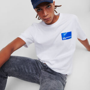 KARL LAGERFELD - T-Shirt Uomo Maniche Corte Bianco
