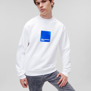 KARL LAGERFELD - Felpa Uomo Logo KLJ in Evidenza Bianco