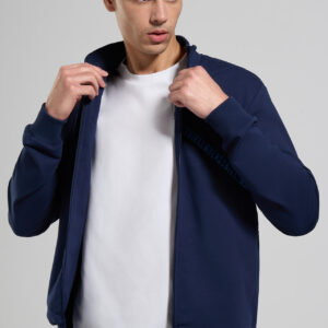BIKKEMBERGS - Felpa Uomo con Intarsi Blu