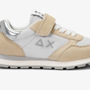 SUN68 - Scarpe Girl's Ally Gold Silver (Kid) Bianco Panna