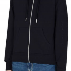 ARMANI EXCHANGE - Felpa Donna con Cappuccio Regular Nero
