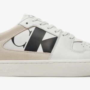 CALVIN KLEIN JEANS - Sneaker Uomo Classic Cupsole Low Laceup Nbs Bright Bianco/Nero