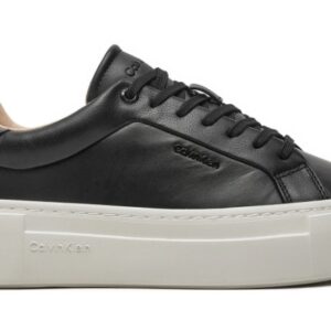 CALVIN KLEIN JEANS - Scarpe Donna Platform in Pelle Nero