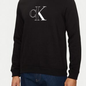 CALVIN KLEIN JEANS - Felpa Uomo Monologo Nero