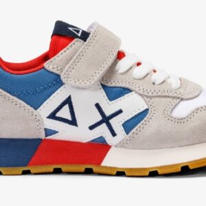 SUN68 - Scarpe Boy's Jaki Bicolor (Kid) Bianco/Avio