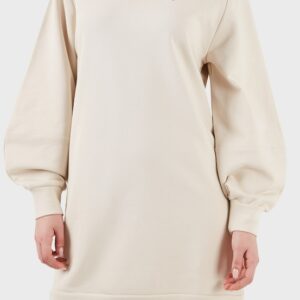 ARMANI EXCHANGE - Mini Abito Donna in Cotone Relaxed Beige