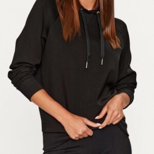 ARMANI EXCHANGE - Felpa Donna Regula Fit in Poliammide Nero