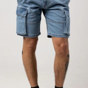 ONLY&SONS - Pantaloncino Uomo Cam Stage Cargo Light Blue Denim