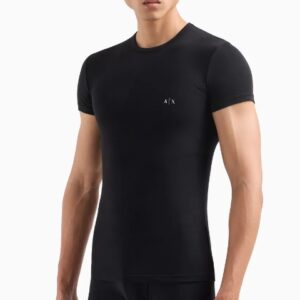 ARMANI EXCHANGE - T-Shirt Uomo Pack 2 T-Shirt in Jersey Bianco/Nero