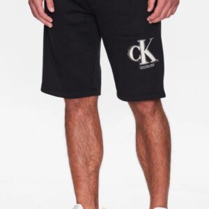 CALVIN KLEIN JEANS - Pantaloncini Uomo Sportivi Regular Nero