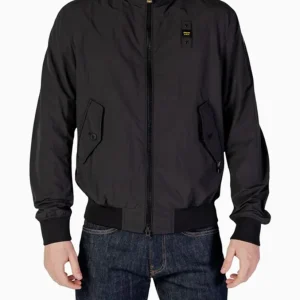BLAUER - BOMBER LEGGERO SFODERATO ALWIN UOMO NERO