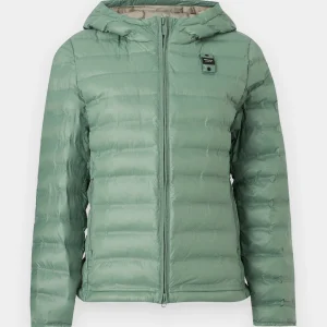 BLAUER - GIACCA ECO CON CAPPUCCIO ELLIS DONNA VERDE