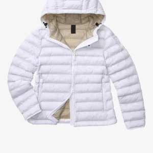 BLAUER - GIACCA ECO CON CAPPUCCIO ELLIS DONNA BIANCO