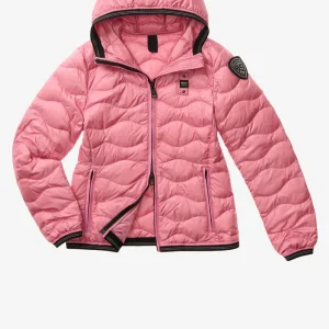 BLAUER - GIACCA DI PIUMINO CON CAPPUCCIO CAMELIA DONNA ROSA