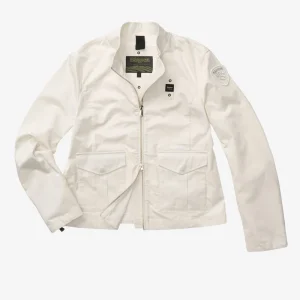 BLAUER - GIACCA COLLO ALLA COREANA BLAKE DONNA BIANCO