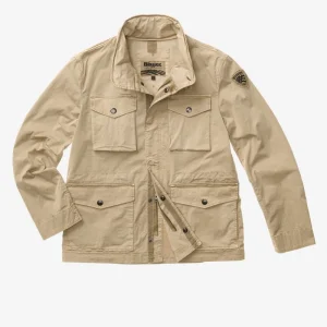 BLAUER - GIACCA TINTA IN CAPO ASHMONT DYED UOMO BEIGE