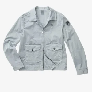 BLAUER - GIACCA SFODERATA MALLON DYED UOMO GRIGIO CHIARO