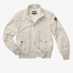 BLAUER - BOMBER LEGGERO BADGER DYED UOMO GRIGIO