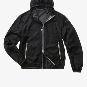 BLAUER - GIACCA A VENTO NASTRATA DODGE UOMO NERO