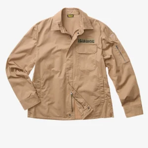 BLAUER - GIACCA MULTITASCHE LAMBERT UOMO BEIGE