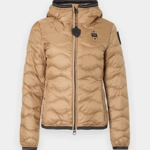 BLAUER - GIACCA DI PIUMINO CON CAPPUCCIO CAMELIA DONNA BEIGE