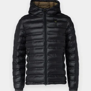 BLAUER - GIUBBETTO TERMOSALDATO CON CAPPUCCIO CHARLES UOMO NERO