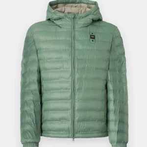BLAUER - GIUBBETTO TERMOSALDATO CON CAPPUCCIO CHARLES UOMO VERDE