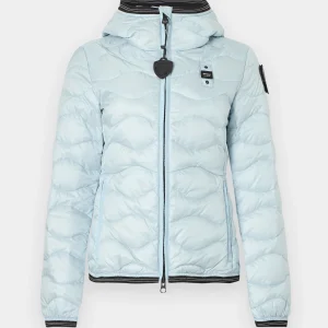 BLAUER - GIACCA DI PIUMINO CON CAPPUCCIO CAMELIA DONNA CELESTE