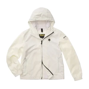 BLAUER - GIACCA CON CAPPUCCIO CARRUTH UOMO BIANCO