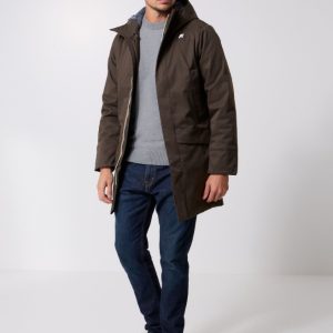 K-WAY - GIACCA JARNO TWILL MARMOTTA UOMO NERO OLIVA