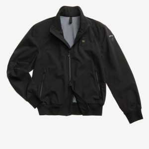 BLAUER - BOMBER NASTRATO ANSON UOMO NERO