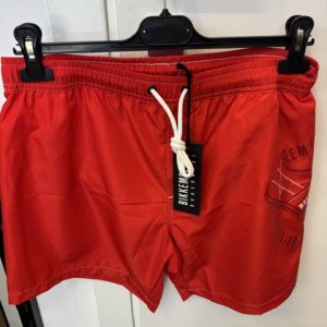 BIKKEMBERGS - COSTUME BOXER MARE ROSSO