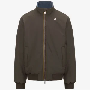 K-WAY - GIACCA ARSENE ST WARM DOUBLE UOMO NERO OLIVA BLU