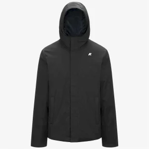 K-WAY - GIACCA JACKO TWILL MARMOTTA UOMO NERO